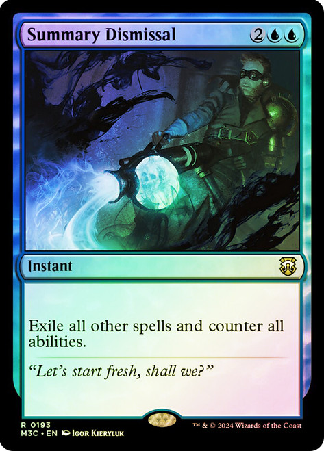 Summary Dismissal (Ripple Foil)\nModern Horizons 3 Commander - Alternate Foil\nSingle\nMagic The Gathering