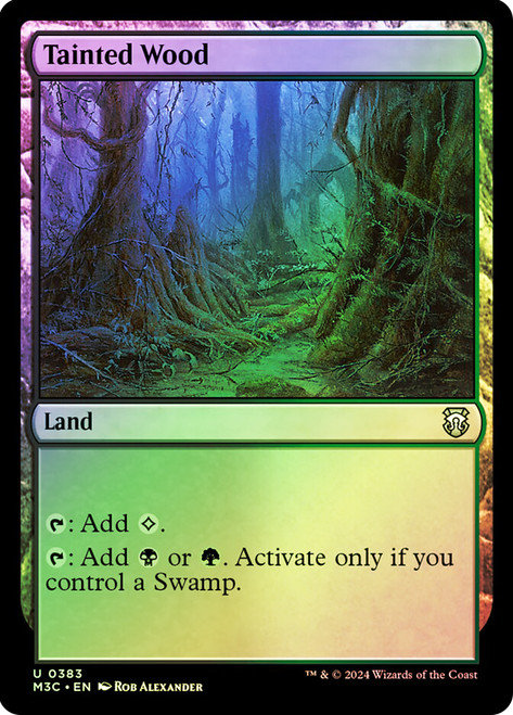 Tainted Wood (Ripple Foil)\nModern Horizons 3 Commander - Alternate Foil\nSingle\nMagic The Gathering