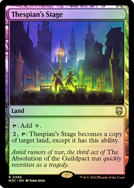 Thespian's Stage (Ripple Foil)\nModern Horizons 3 Commander - Alternate Foil\nSingle\nMagic The Gathering