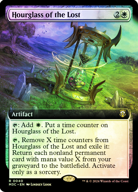 Hourglass of the Lost (Extended Art) (Ripple Foil)\nModern Horizons 3 Commander - Alternate Foil Variants\nSingle\nMagic The Gathering