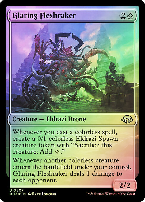 Glaring Fleshraker (Ripple Foil) | Modern Horizons 3