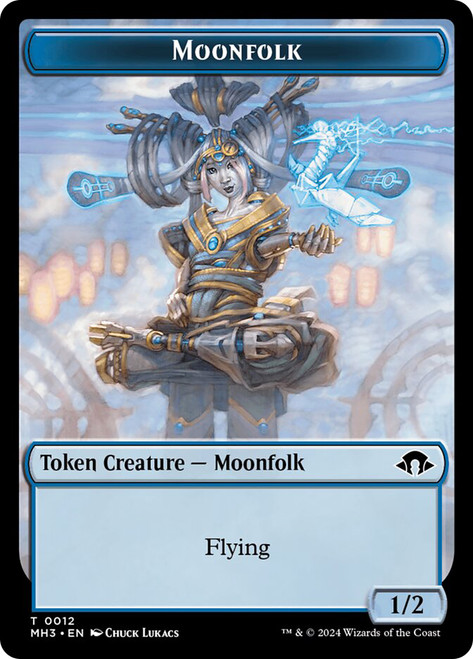 {Moonfolk Token}\nModern Horizons 3\nSingle\nMagic The Gathering