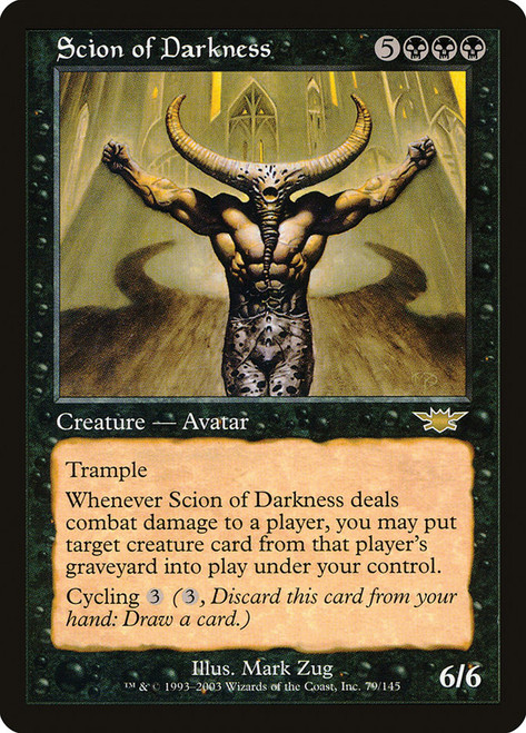 Foil闇の末裔/Scion of Darkness LGN 英1日1FOIL Scion of Darkness | Double Masters 2022 | Star City Games