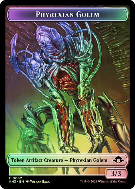 {Phyrexian Golem Token} // {Servo Token}\nModern Horizons 3\nSingle\nMagic The Gathering