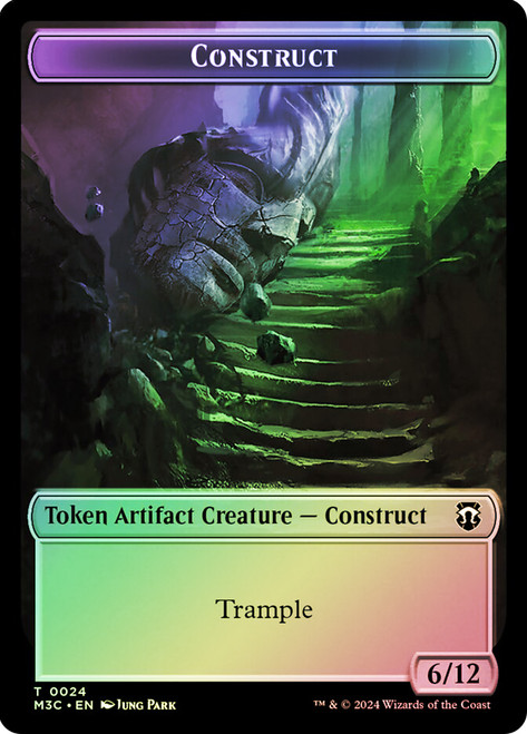 {Construct Token} // {Myr Token} (Ripple Foil)\nModern Horizons 3 Commander - Alternate Foil\nSingle\nMagic The Gathering