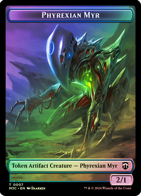 {Phyrexian Myr Token} // {Servo Token} (Ripple Foil)\nModern Horizons 3 Commander - Alternate Foil\nSingle\nMagic The Gathering