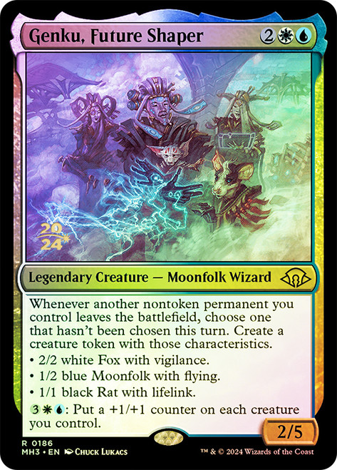 Genku, Future Shaper (Prerelease) (Modern Horizons 3)\nPromo: Date Stamped\nSingle\nMagic The Gathering
