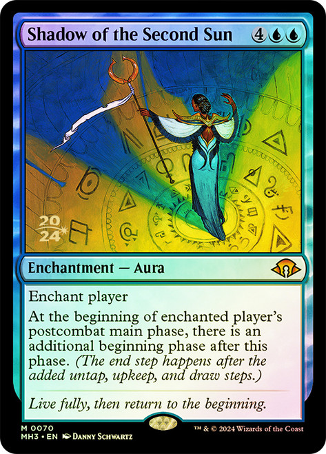 Shadow of the Second Sun (Prerelease) (Modern Horizons 3)\nPromo: Date Stamped\nSingle\nMagic The Gathering