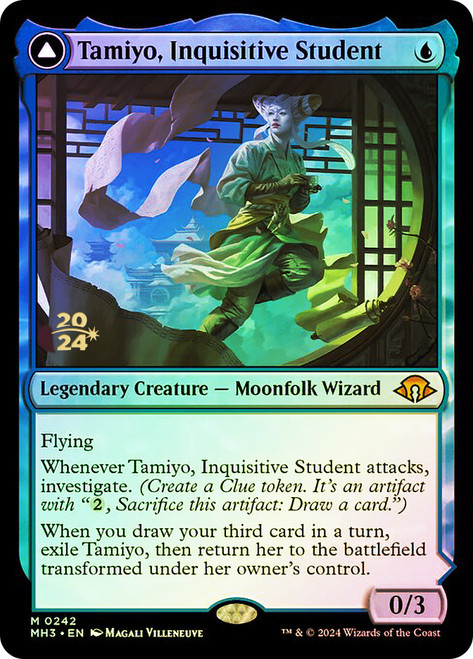 Tamiyo, Inquisitive Student // Tamiyo, Seasoned Scholar (Prerelease) (Modern Horizons 3)
Promo
Single
Magic: The Gathering