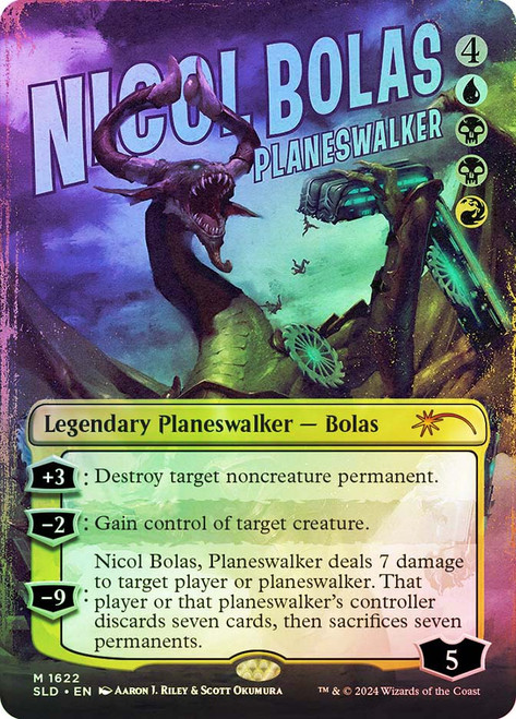 Nicol Bolas, Planeswalker (Secret Lair) (Borderless)\nPromo: General\nSingle\nMagic The Gathering