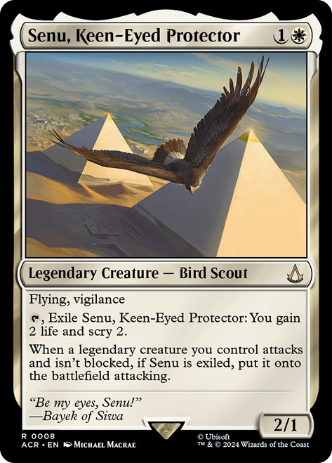 Senu, Keen-Eyed Protector\nAssassin's Creed\nSingle\nMagic The Gathering
