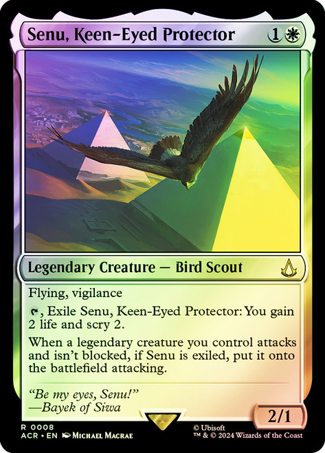 Senu, Keen-Eyed Protector\nAssassin's Creed\nSingle\nMagic The Gathering