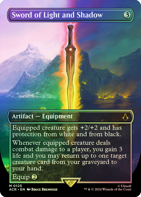 Sword of Light and Shadow (Borderless)\nAssassin's Creed - Variants\nSingle\nMagic The Gathering