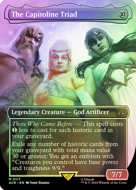 The Capitoline Triad (Borderless)\nAssassin's Creed - Variants\nSingle\nMagic The Gathering