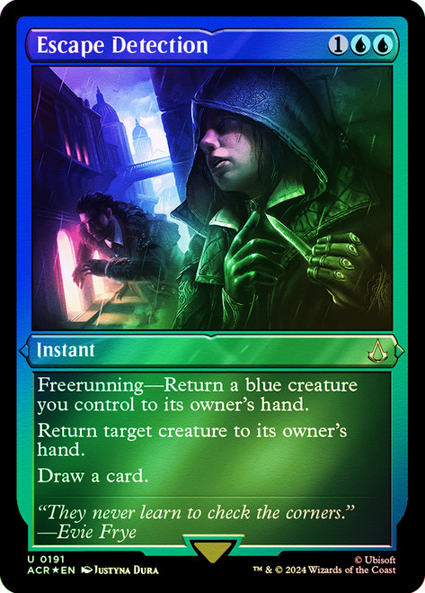 Escape Detection (Foil Etched)\nAssassin's Creed - Alternate Foil\nSingle\nMagic The Gathering