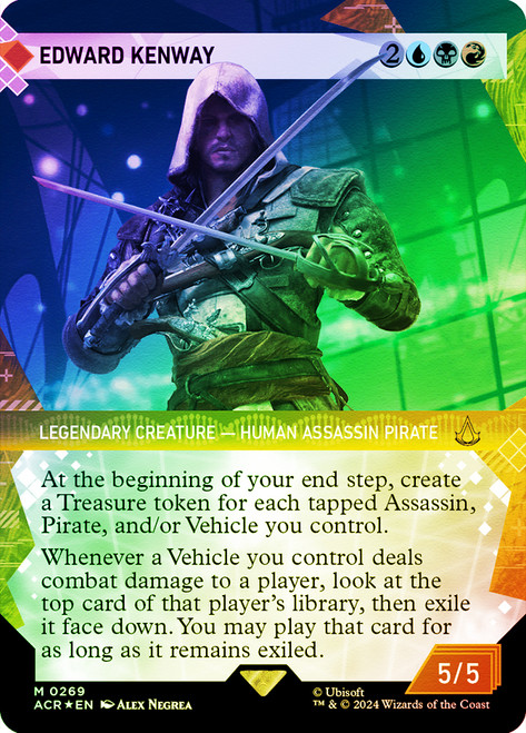 Edward Kenway (Showcase) (Textured Foil)\nAssassin's Creed - Alternate Foil Variants\nSingle\nMagic The Gathering