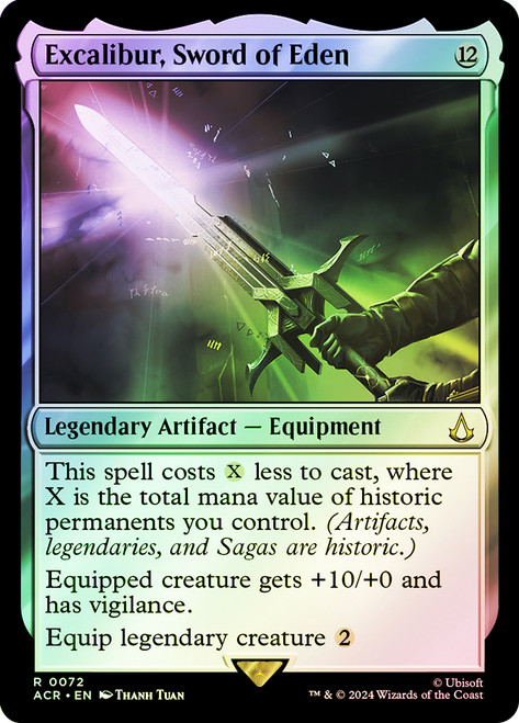 Excalibur, Sword of Eden\nAssassin's Creed\nSingle\nMagic The Gathering