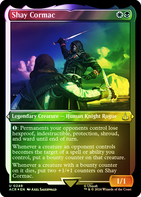 Shay Cormac (Foil Etched)\nAssassin's Creed - Alternate Foil\nSingle\nMagic The Gathering