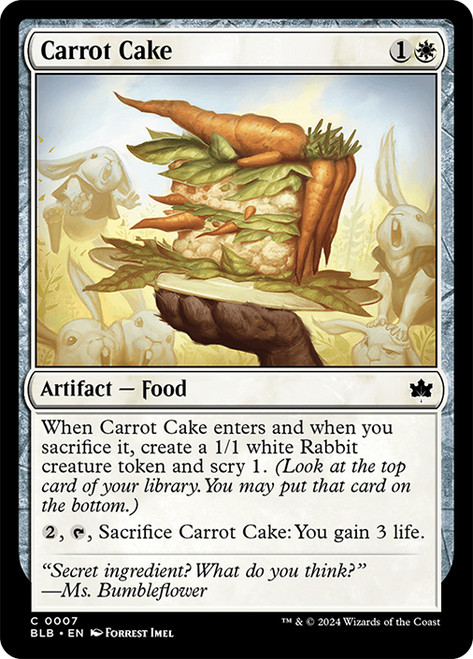Carrot Cake\nBloomburrow\nSingle\nMagic The Gathering