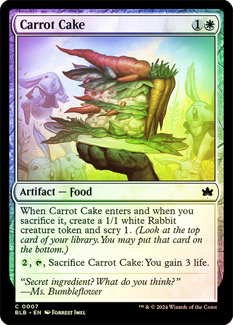 Carrot Cake\nBloomburrow\nSingle\nMagic The Gathering