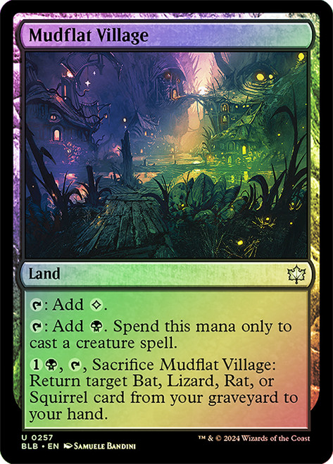 Mudflat Village\nBloomburrow\nSingle\nMagic The Gathering