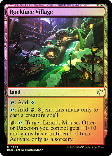 Rockface Village\nBloomburrow\nSingle\nMagic The Gathering
