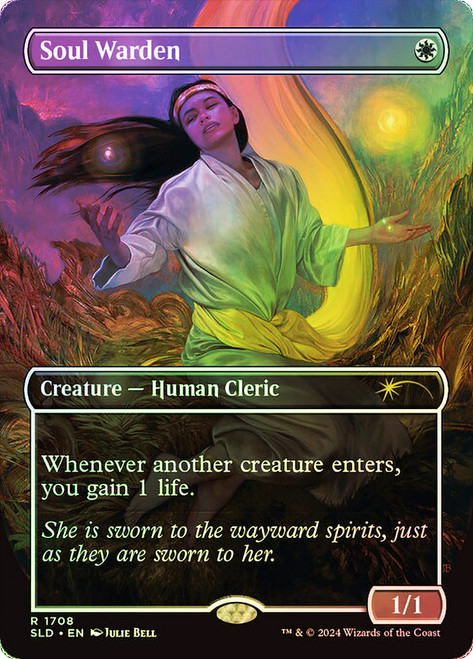 Soul Warden (Secret Lair) (Borderless)\nPromo: General\nSingle\nMagic The Gathering