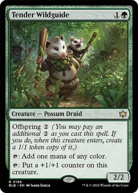 Tender Wildguide\nBloomburrow\nSingle\nMagic The Gathering