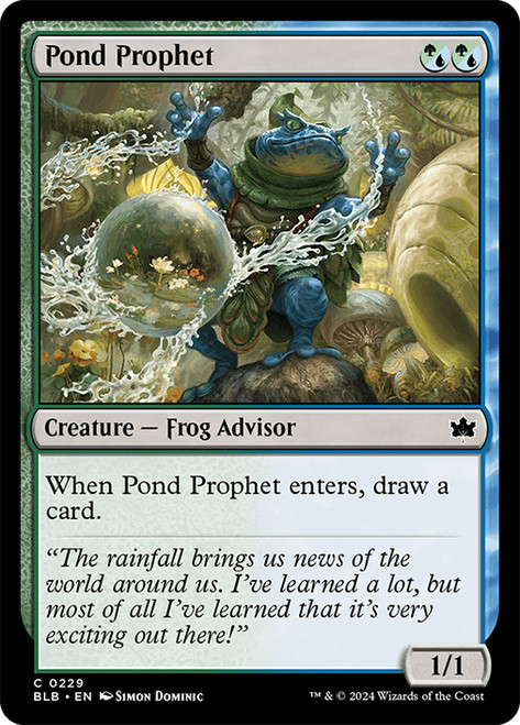 Pond Prophet\nBloomburrow\nSingle\nMagic The Gathering