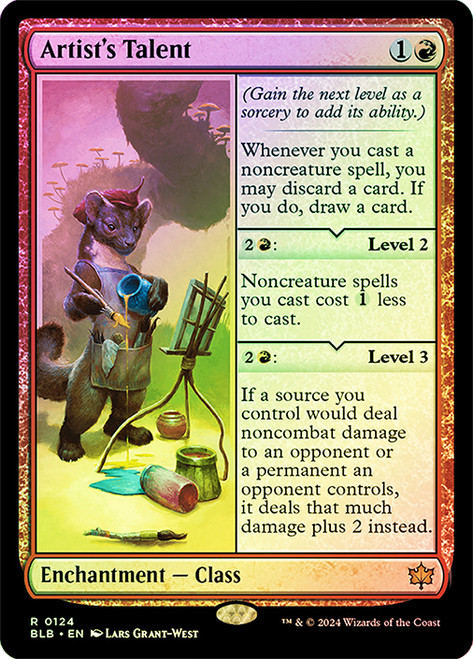 mtg 美術家の才能　Artist's Talent 4枚 美術家の才能 (Artist's Talent) · Bloomburrow (BLB) #124 · Scryfall