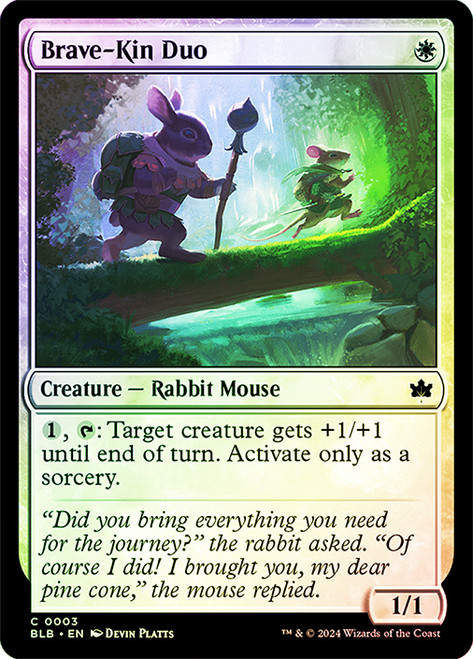 Brave-Kin Duo\nBloomburrow\nSingle\nMagic The Gathering