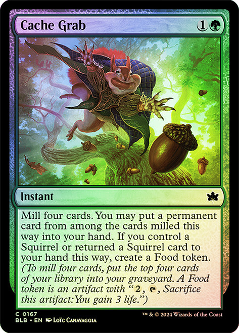 Cache Grab\nBloomburrow\nSingle\nMagic The Gathering