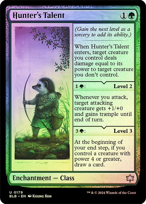 Hunter's Talent\nBloomburrow\nSingle\nMagic The Gathering