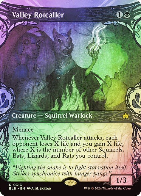Valley Rotcaller (Showcase)\nBloomburrow - Variants\nSingle\nMagic The Gathering