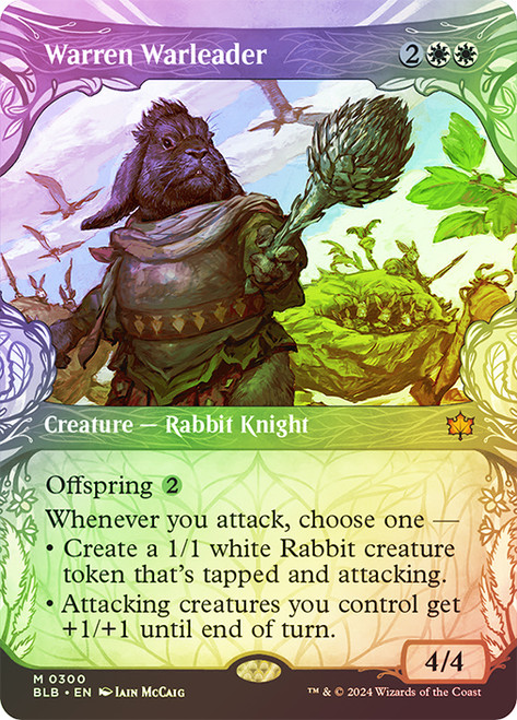 Warren Warleader (Showcase)\nBloomburrow - Variants\nSingle\nMagic The Gathering