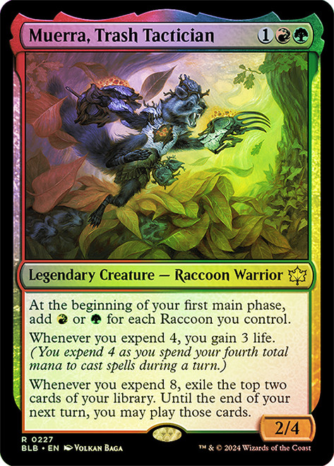 Muerra, Trash Tactician\nBloomburrow\nSingle\nMagic The Gathering