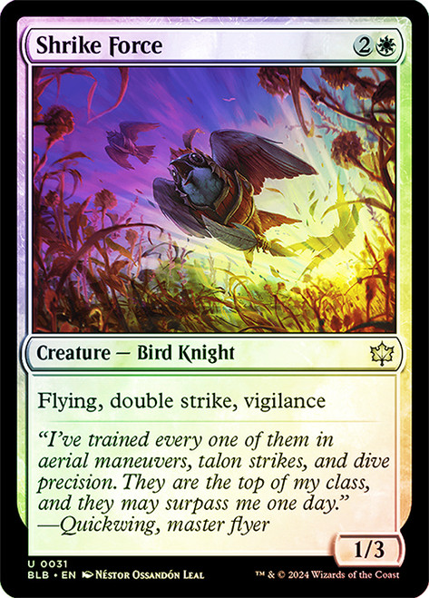 Shrike Force\nBloomburrow\nSingle\nMagic The Gathering