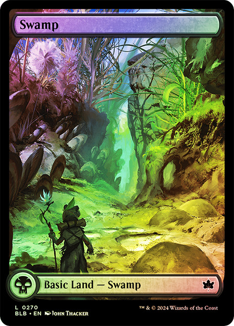 Swamp (#270) (Full Art)\nBloomburrow\nSingle\nMagic The Gathering