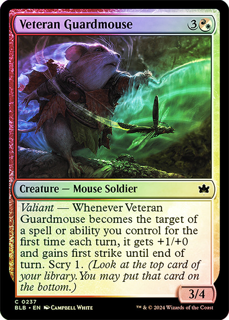 Veteran Guardmouse\nBloomburrow\nSingle\nMagic The Gathering