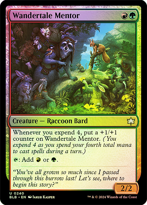 Wandertale Mentor\nBloomburrow\nSingle\nMagic The Gathering