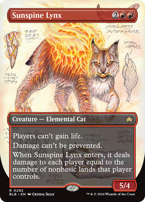 Sunspire Lynx (Borderless)\nBloomburrow - Variants\nSingle\nMagic The Gathering