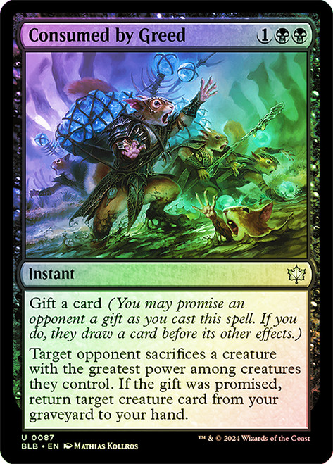 Consumed by Greed\nBloomburrow\nSingle\nMagic The Gathering