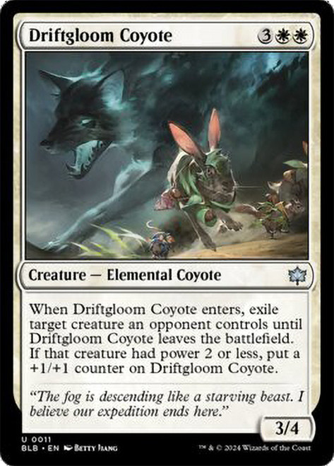 Driftgloom Coyote\nBloomburrow\nSingle\nMagic The Gathering