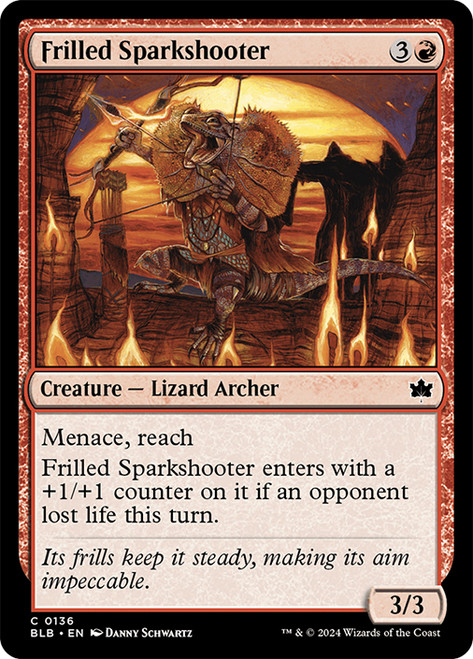 Frilled Sparkshooter\nBloomburrow\nSingle\nMagic The Gathering
