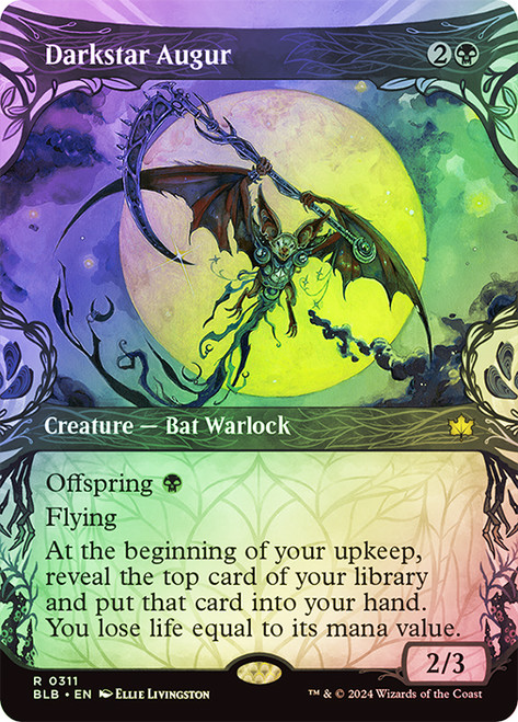 Darkstar Augur (Showcase)\nBloomburrow - Variants\nSingle\nMagic The Gathering