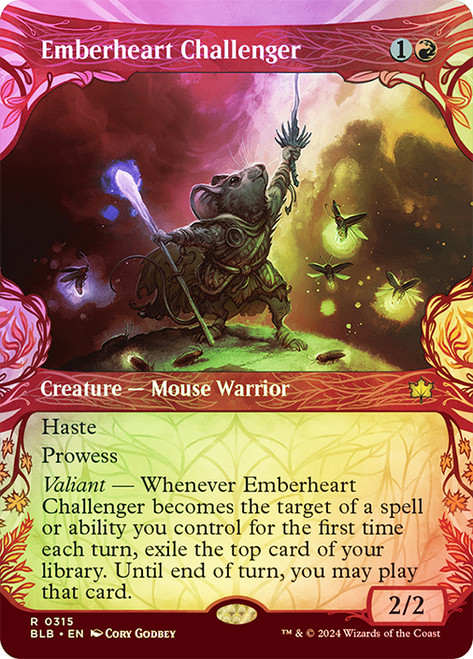 Emberheart Challenger (Showcase)\nBloomburrow - Variants\nSingle\nMagic The Gathering