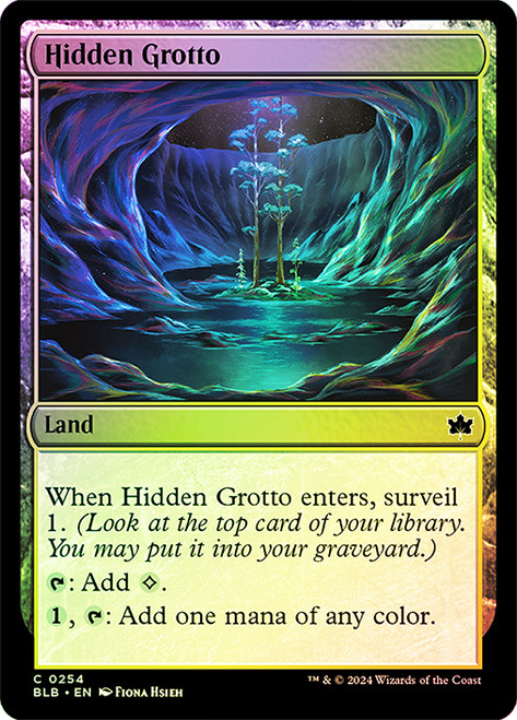 Hidden Grotto\nBloomburrow\nSingle\nMagic The Gathering