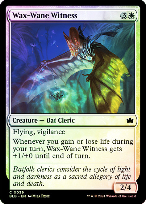 Wax-Wane Witness\nBloomburrow\nSingle\nMagic The Gathering