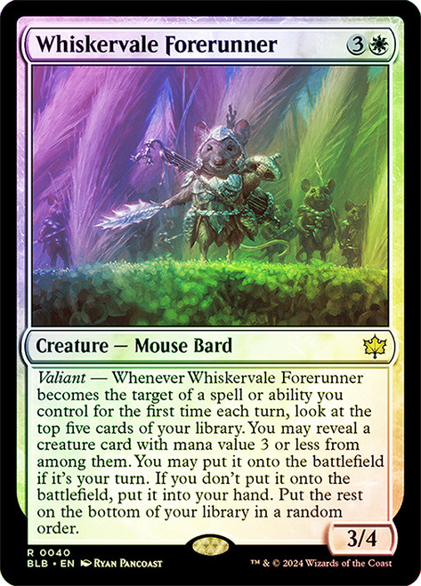 Whiskervale Forerunner\nBloomburrow\nSingle\nMagic The Gathering