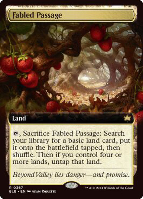 Fabled Passage (Extended Art)\nBloomburrow - Variants\nSingle\nMagic The Gathering